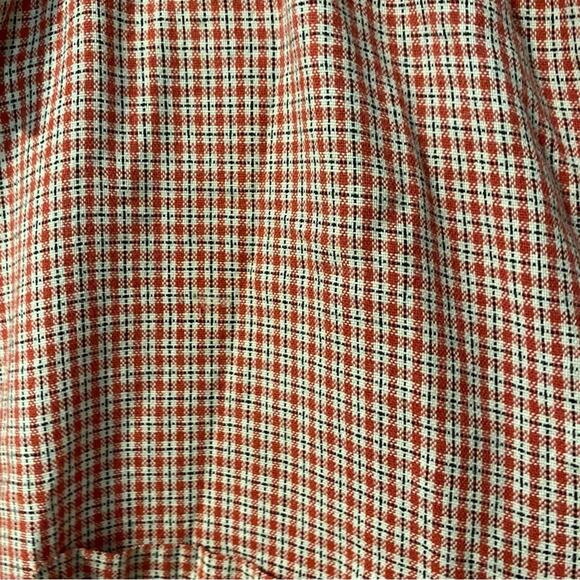 Vintage Men's Red Checkered Arkansas Razorback hogs button down shirt cotton Med - Picture 5 of 8